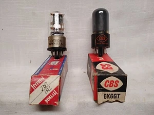 HYTRON 7N7 CBS 6K6GT Radio Electronic Vacuum Tubes lot of 2 TESTED - Picture 1 of 12