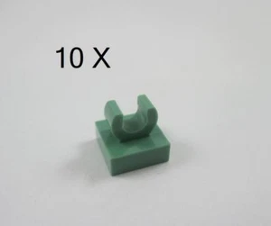 LEGO® Sand Green Tile 1 x 1 with Clip Part 15712 - Picture 1 of 12