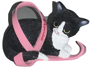 Ribbons of Purr-fect Hope Collection Tuxedo Cat -Promise Pink Ribbon #0719￼ 2012 - Picture 1 of 7