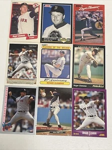 ROGER CLEMENS Baseball Card Lot of 9 cards BOSTON RED SOX 1 - Picture 1 of 19