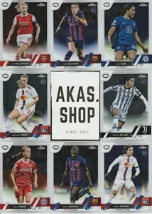 Tarjetas coleccionables 2022-23 TOPPS cromadas UEFA Women's Champions League a elegir - Imagen 1 de 34