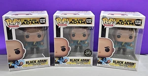 Lot of 3 Funko Pops Black Adam 1232 with Glow in the Dark Chase Pop! DC Movies - Picture 1 of 9