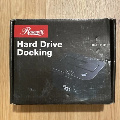 Rosewill RX-DU100 2.5” 3.5” SATA to USB 2.0 Hard Drive Docking Station Hot-Swap - Image 1 of 2