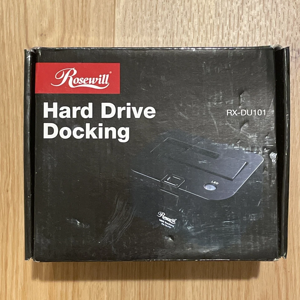 Rosewill RX-DU100 2.5” 3.5” SATA to USB 2.0 Hard Drive Docking Station Hot-Swap - Image 1 of 2