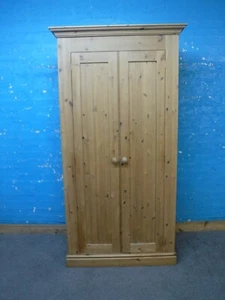 CHUNKY / SOLID WOOD 2DOOR WARDROBE H:192cm W:100cm D:60cm - VISIT OUR WAREHOUSE - Picture 1 of 24