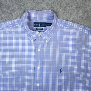 Ralph Lauren Hemd Herren XL Classic Fit Lila Kariert Vintage Designer Retro Gents - Bild 1 von 11