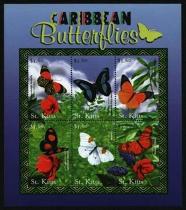 St. Kitts 2001 - Mi-Nr. 565-570 ** - MNH - Mariposas / Mariposas - Imagen 1 de 1
