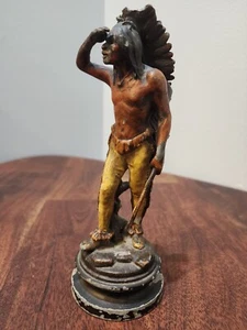 Vintage Wien Österreich kaltbemalte Indianer Indianer Spelter Figur  - Bild 1 von 14