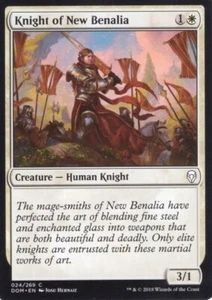 3X KNIGHT OF NEW BENALIA 024/269 DOMINARIA MTG MAGIC LP X3 - Picture 1 of 1