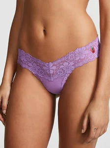 PINK Wink Lace-Trim Thong Panty ST 11240907 Holiday SALE!! NEW with TAGS - Picture 1 of 4