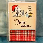 Hallmark Peanuts Christmas Cards Pack, Snoopy Woodstock 6 Cards LIMITED SALE!