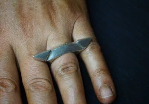 Anillo Lynn, hecho a mano, plata esterlina 925 sólida, talla R por Clovis - Imagen 1 de 18
