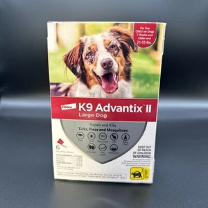 Bayer K9 Advantix II Flea Tick Mosquito Prevention Large Dogs 25-55lbs 6 pack - Picture 1 of 2