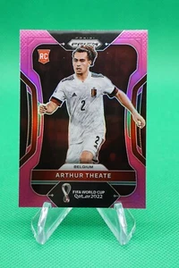 2022 Prizm World Cup Qatar Base Prizms Pink #14 Arthur Theate Belgium CDW - Picture 1 of 2