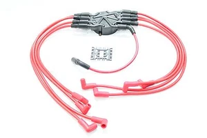 Red 8.5mm Spark Plug Wires Distributor Cap 1996-2001 Chevy 5.0L 5.7L Vortec V8 - Picture 1 of 3