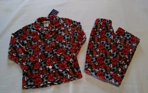 Seven Apparel Boys Pajama Set Pants&Top Sports Balls Orange Sz-4 NWT - Picture 1 of 4