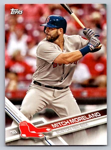 2017 Topps #BOS-8 Mitch Moreland Boston Red Sox Baseball Card - Picture 1 of 2
