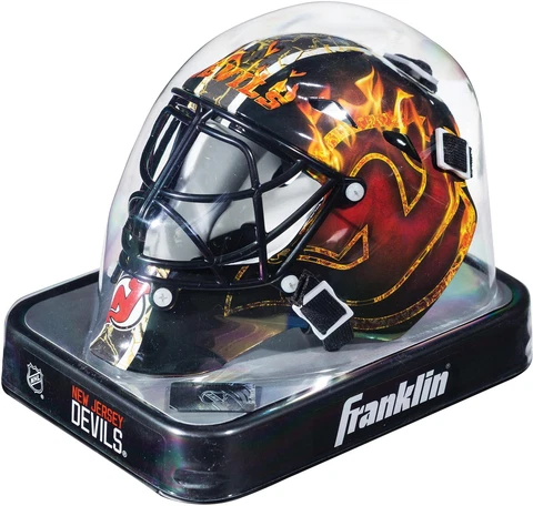 New Jersey Devils Unsigned Franklin Sports Replica Mini Goalie Mask - Fanatics Cover