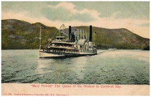 Steamship Mary Powell c1900 Queen of Hudson Cornwall Bay Day Line Steamboat B589 - Foto 1 di 2