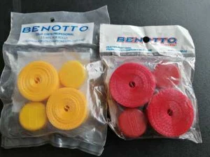 2 BENOTTO TEXTURED YELLOW / RED Handlebar Tape Cello Bar pack Vintage Bicycle - Picture 1 of 1