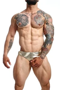 MOB DNGEON Jock Open Front With Jockstrap Camo Golden Mirror DMBL01 S01 - Picture 1 of 2