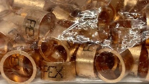 (100) Anillos de crimpado de cobre Viega PureFlow 43600 PEX de 3/8"   - Imagen 1 de 3