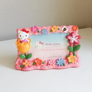 Vintage Sanrio Hello Kitty Musical 4R Fotorahmen 8" x 7" Fotogröße 2003 - Bild 1 von 7