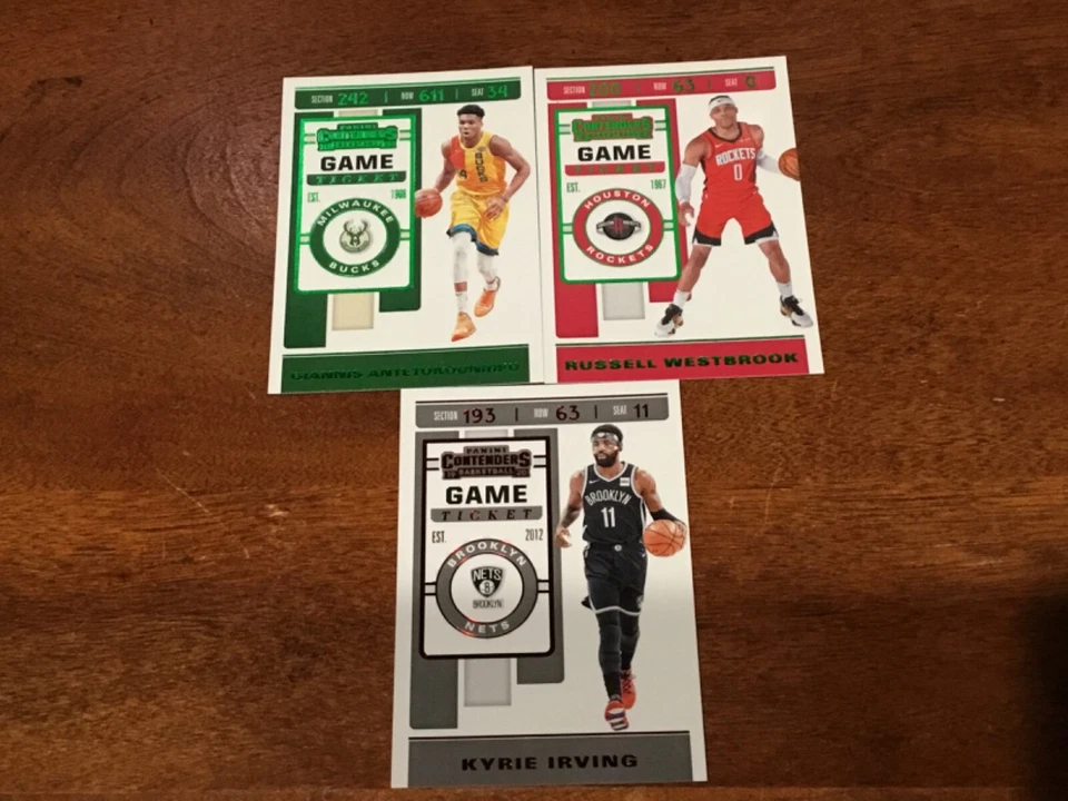 2019-20 PANINI CONTENDERS YOU PICK RED GREEN FOIL WESTBROOK GIANNIS KYRIE - Image 1 of 1