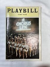 Playbill, A Chorus Line, Shubert Theatre, Nov 1982 Vol. 82 No. 11