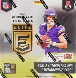 2024 Donruss Elite Football Hobby Box Sealed Panini NFL Jayden Daniels Rookie - Picture 1 of 1