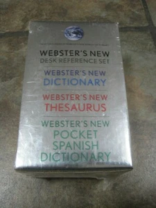 WEBSTER'S NEW DESK REFERENCE SET: DICTIONARY / THESAURUS / SPANISH DICTIONARY - Bild 1 von 3