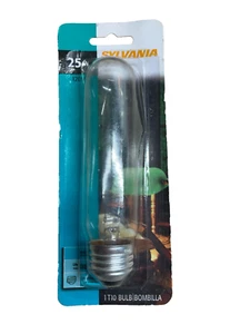 Sylvania 25-Watt, 120-Volt, Clear T10 Tubular Light Bulb with Standard Medium  - Picture 1 of 2