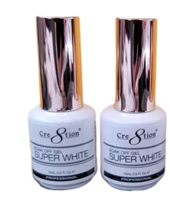Cre8tion - Gel Soak Off UV/LED Manicure - Super Bianco - 0,5 oz (Confezione da 2) - Foto 1 di 1