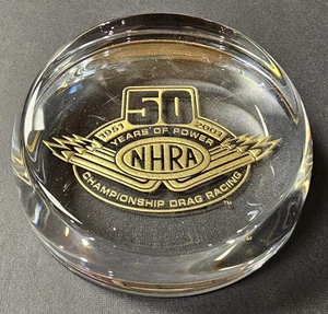 Paperweight 50 Years Of Power Championship Drag Racing 2001 NHRA - Picture 1 of 6