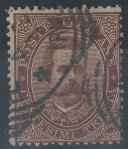 ITALIA REGNO 1879 Umberto I 30c bruno us © - Picture 1 of 2