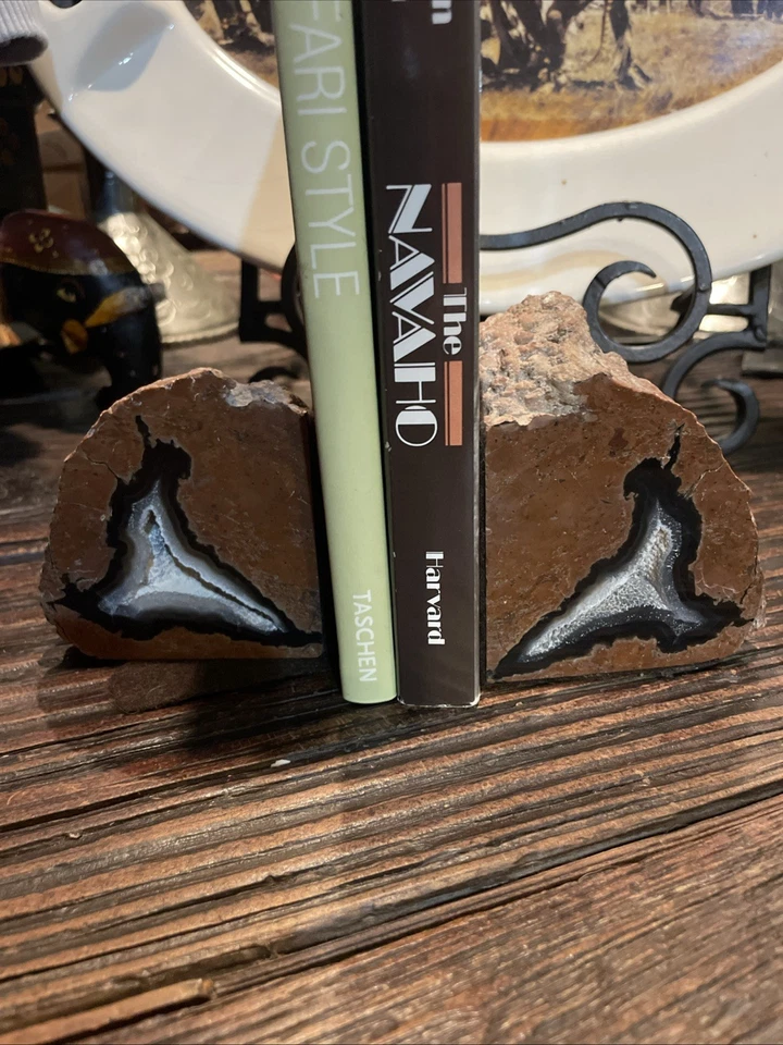 Banded Agate Natural Bookends 3x3 - Image 1 of 4