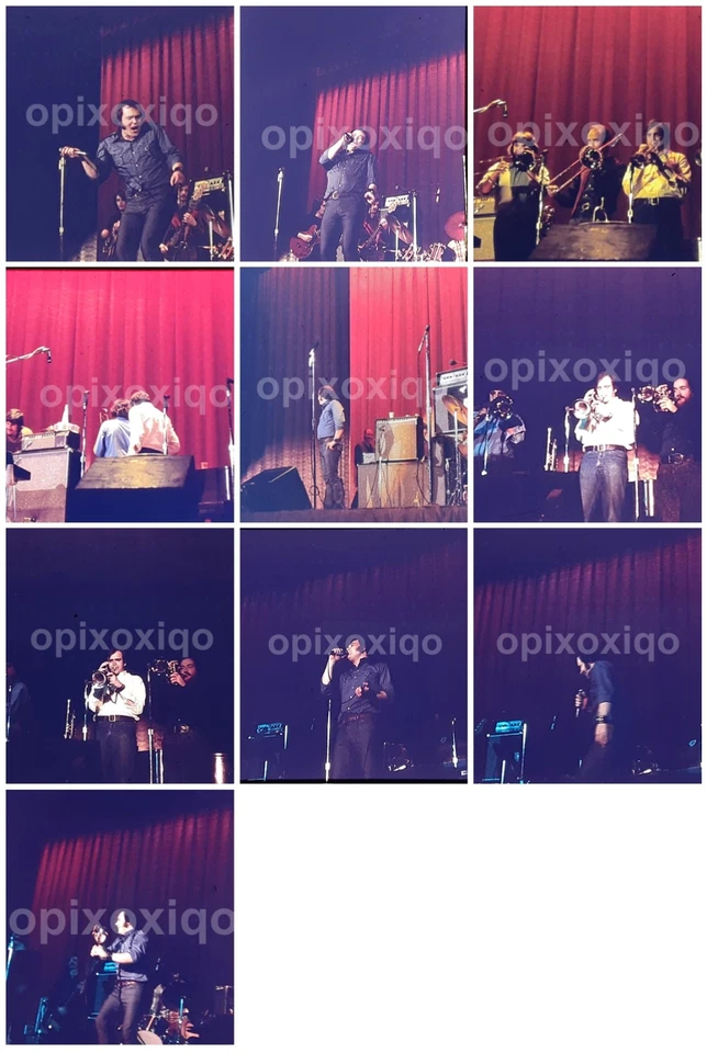 Blood Sweat & Tears Live On Stage 1971 Concert: 1970's 35mm Slide LOT x10 - Image 1 of 4