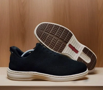 Orthofeet Rex Para Hombres Talla 11 Zapatos Negros Tejidos Con Cordones Manos Libres Tenis Informales Foto 1 de 4