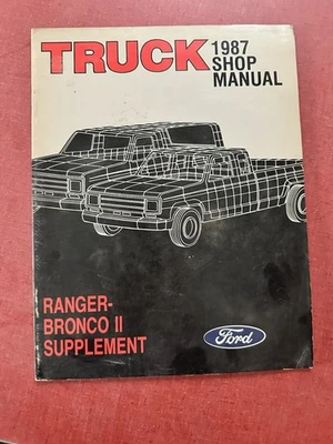 1987 Ford Truck Shop Manual-Supplement-Ranger,Bronco II — 第 1/3 张图片