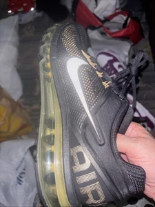 Nike Air Max 2013 Black Flat Gold Metallic Gold HQ1927-001 Men's Size 12.5 New - Picture 1 of 9