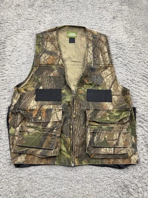 Quail Unlimited Vest Men Large Realtree Hardwoods Camo Shooting Dove Hunting Vtg - Image 1 of 4