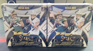 2024 Select Football Mega Box # Factory Sealed Black & Red Shock Prizm Exclusive - Picture 1 of 2
