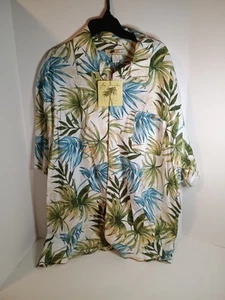 Joe Marlin Herren Blumenmuster Hawaii Knopfleiste Größe 3 XLarge Neu mit Etikett - Bild 1 von 8