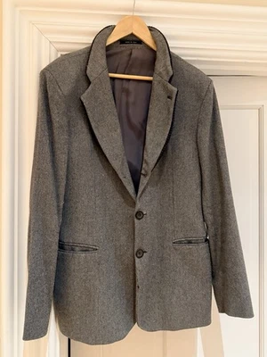 Armani Collezioni Wool Gray Blazer Suit Jacket Coat - Vintage - Needs Tailoring - Image 1 of 4