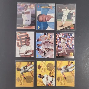 Lote de nueve (9) tarjetas de Barry Bonds con insertos  - Imagen 1 de 20