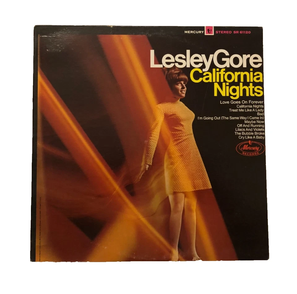 Lesley Gore California Nights SR61120 Stereo Mercury Vintage 1967 Vinyl LP NM Foto 1 de 4