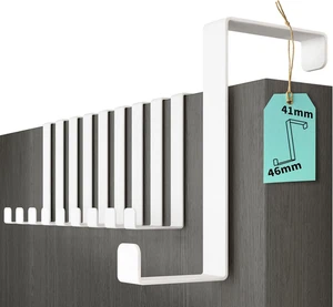 Appendiabiti Da Porta - Gancio Porta Impermeabile - Attaccapanni in Acciaio Inox - Foto 1 di 12