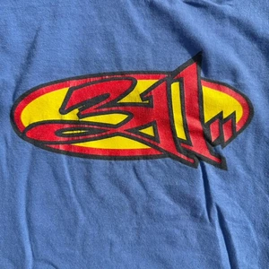 Camisa Gráfica Vintage Años 90 311 Three Eleven Superman Logo Delantera Trasera XL AAA Azul - Imagen 1 de 16