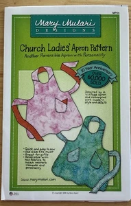 Church Ladies' Apron Pattern by Mary Mulari Reversible One Size Fits Most UNCUT - Picture 1 of 2