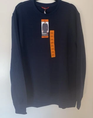 🧷 GERRY MEN'S LONG SLEEVE CREW SHIRT SIZE MEDIUM, BLUE NAVY. 🆕 - Image 1 of 4